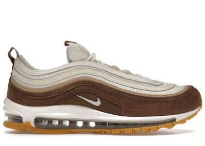 Pre-owned Nike Men's  Air Max 97 Muslin Sneakers In Medium Brown/pink Foam/mushroom
