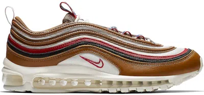Pre-owned Nike Men's  Air Max 97 Pull Tab Brown Sneakers In Ale Brown/sail/gym Red In Multi