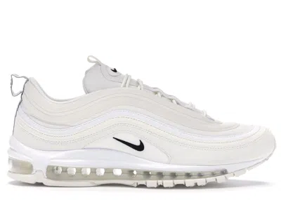 Pre-owned Nike Men's  Air Max 97 Reflective Logo Cream Sneakers In Sail/black/white