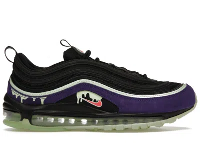 Pre-owned Nike Men's  Air Max 97 Slime Halloween (2020) Sneakers In Black/court Purple/flash Crimson In Multi