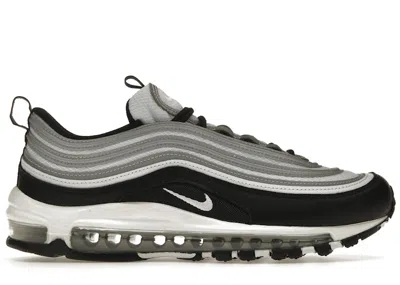 Pre-owned Nike Men's  Air Max 97 Sneakers In Black/reflect Silver/metallic Silver