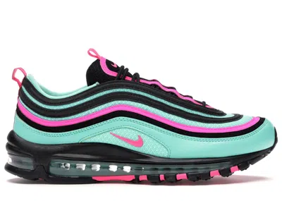 Pre-owned Nike Men's  Air Max 97 South Beach Alternate Sneakers In Hyper Turquoise/pink Blast/black In Multi