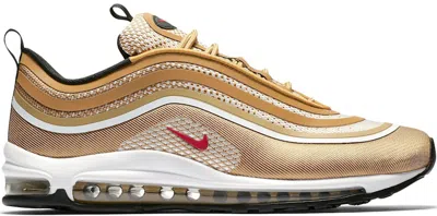 Pre-owned Nike Men's  Air Max 97 Ultra 17 Sneakers In Metallic Gold/black/white In Multi