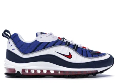 Pre-owned Nike Men's  Air Max 98 Gundam (2018) Sneakers In White/university Red/obsidian