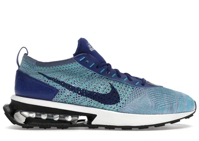 Pre-owned Nike Men's  Air Max Flyknit Racer Royal Blue Algae Sneakers In Deep Royal Blue/diffused Blue/electric