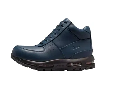 Pre-owned Nike Men's  Air Max Goadome Shoes Se Boots Manoa 400 Navy In Blue