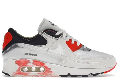 Pre-owned Nike Men's  Air Max Iii Prm Archetype Bright Crimson Sneakers In White/black In Multi