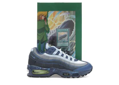 Pre-owned Nike Men's  Air Max Muscle 95 Yugioh! Joey (with Promo Card) Sneakers In Psychic Blue/mystic Navy/sto