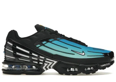 Pre-owned Nike Men's  Air Max Plus 3 Gradient Sneakers In Black/aqua In Multi