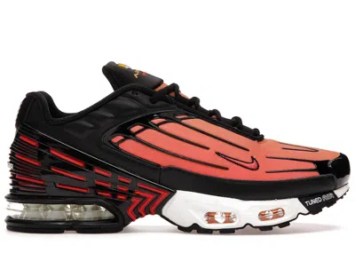 Pre-owned Nike Men's  Air Max Plus Iii Tiger Sneakers In Black/pimento/bright Ceramic In Multi