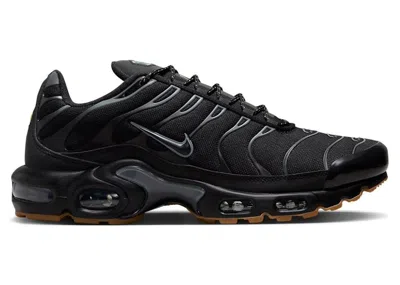 Pre-owned Nike Men's  Air Max Plus Sneakers In Black/light Orewood Brown/gum Light Brown In Multi