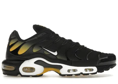 Pre-owned Nike Men's  Air Max Plus Sneakers In Black/university Gold/white