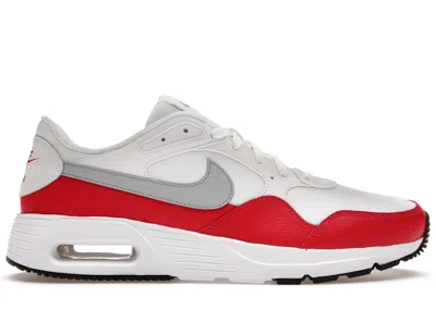 Pre-owned Nike Men's  Air Max Sc Sneakers In White/wolf Grey/university Red