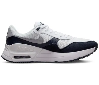 Pre-owned Nike Men's  Air Max Systm Sneakers In White/obsidian/wolf Grey