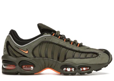 Pre-owned Nike Men's  Air Max Tailwind 4 Sneakers In Khaki/orange/black
