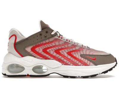 Pre-owned Nike Men's  Air Max Tw Red Clay Sneakers In Light Bone/olive Grey/summit White In Multi