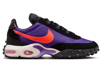 Pre-owned Nike Men's  Air Max Waffle Racer Sp Sneakers In Voltage Purple/total Orange/black In Multi