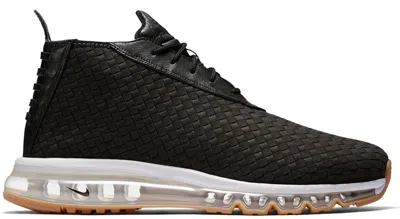 Pre-owned Nike Men's  Air Max Woven Boot Gum Sneakers In Black/true White In Multi
