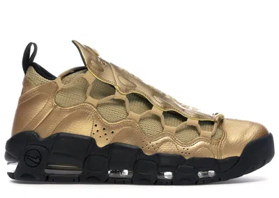 Pre-owned Nike Men's  Air More Money Sneakers In Metallic Gold/black