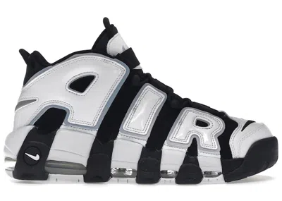 Pre-owned Nike Men's  Air More Uptempo 96 Cobalt Bliss Sneakers In Black/white In Multi
