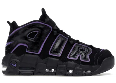 Pre-owned Nike Men's  Air More Uptempo 96 Sneakers In Black/action Grape/white