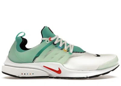 Pre-owned Nike Men's  Air Presto Stained Glass Sneakers In Washed Teal/university Red In Multi