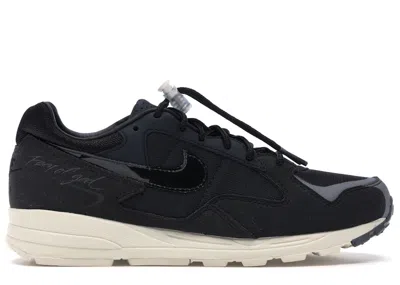 Pre-owned Nike Men's  Air Skylon 2 Fear Of God Sneakers In Black/pearl White/sail In Multi
