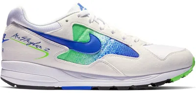 Pre-owned Nike Men's  Air Skylon 2 Sneakers In White/hyper Royal/green Strike