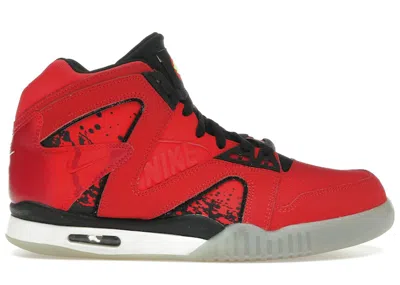 Pre-owned Nike Men's  Air Tech Challenge Hybrid Sneakers In Chilling Red/black