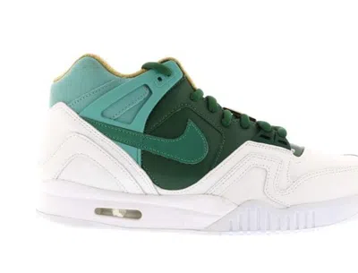 Pre-owned Nike Men's  Air Tech Challenge Ii Wimbeldon (2014) Sneakers In White/jade Green/gorge Green
