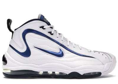 Pre-owned Nike Men's  Air Total Max Uptempo (2009) Sneakers In White/midnight Navy Blue