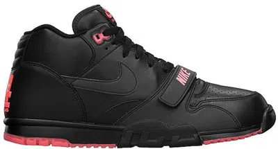 Pre-owned Nike Men's  Air Trainer 1 Revis Island Sneakers In Black/bright Crimson In Multi