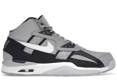 Pre-owned Nike Men's  Air Trainer Sc High Georgetown Sneakers In Wolf Grey/obsidian/white