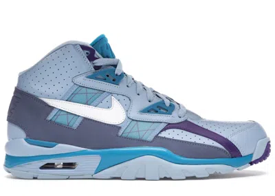 Pre-owned Nike Men's  Air Trainer Sc High Sneakers In Leche Blue/white/neo Turquoise
