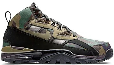 Pre-owned Nike Men's  Air Trainer Sc Sneakerboot Camo Sneakers In Black/tar