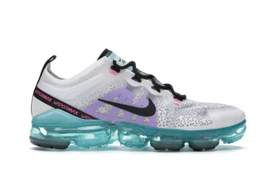 Pre-owned Nike Men's  Air Vapormax 2019 Dragon Fruit Sneakers In Platinum Tint/black/aurora Green