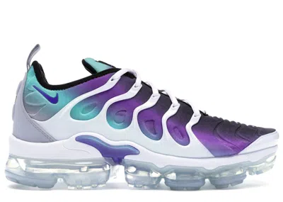 Pre-owned Nike Men's  Air Vapormax Plus Grape Sneakers In White/fierce Purple/aurora Green