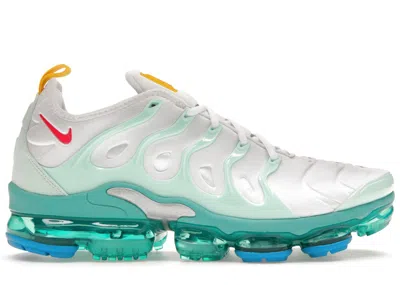 Pre-owned Nike Men's  Air Vapormax Plus Since 1972 Sneakers In White/teal/yellow In Multi