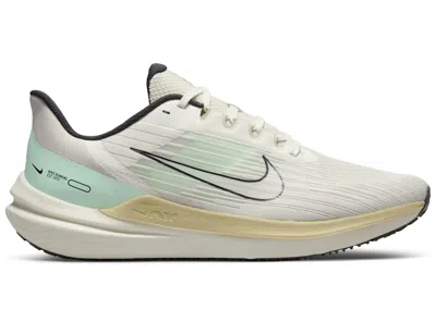 Pre-owned Nike Men's  Air Winflo 9 Mint Foam Sneakers In Light Bone/sail/rattan In Multi
