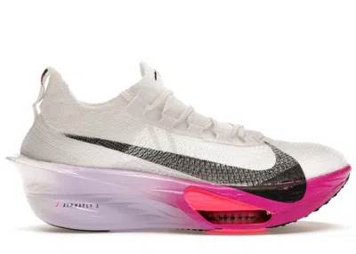 Pre-owned Nike Men's  Air Zoom Alphafly Next% 3 Fp Sneakers In White/purple Agate/vivid Grape