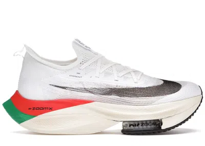 Pre-owned Nike Men's  Air Zoom Alphafly Next% Eliud Kipchoge Kenya Sneakers In White/black/lucky Green