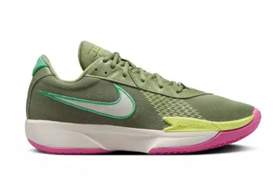 Pre-owned Nike Men's  Air Zoom Gt Cut Academy Sneakers In Oil Green/spring Green/light Lemon Twist