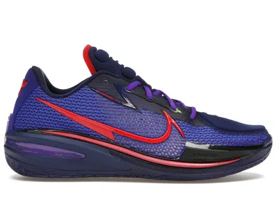 Pre-owned Nike Men's  Air Zoom Gt Cut Purple Red Sneakers In Blue Void/green Strike/siren Red