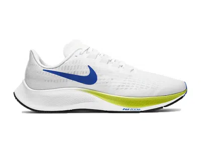 Pre-owned Nike Men's  Air Zoom Pegasus 37 Racer Blue Sneakers In White/cyber/black In Multi