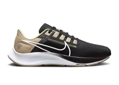 Pre-owned Nike Men's  Air Zoom Pegasus 38 New Orleans Saints Sneakers In Black/light Gold/white