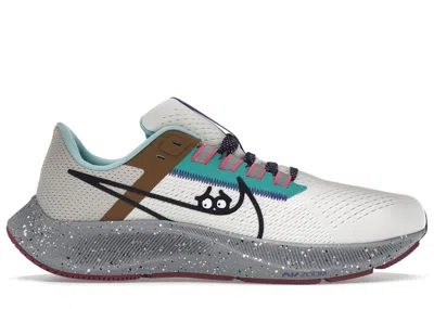 Pre-owned Nike Men's  Air Zoom Pegasus 38 Running Club Sneakers In Sail/light Smoke Grey/rattan In Multi