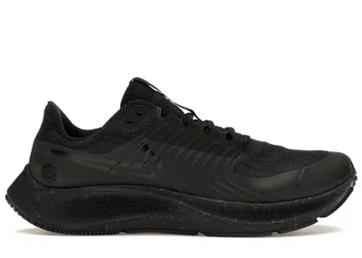Pre-owned Nike Men's  Air Zoom Pegasus 38 Shield Triple Sneakers In Black/anthracite