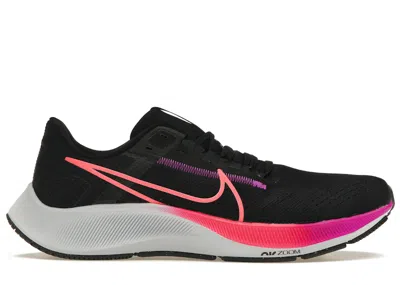 Pre-owned Nike Men's  Air Zoom Pegasus 38 Sneakers In Black/off Noir/hyper Violet