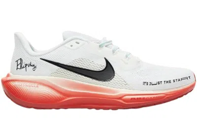 Pre-owned Nike Men's  Air Zoom Pegasus 41 Eliud Kipchoge Sneakers In White/black/pale Ivory In Multi