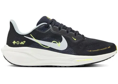 Pre-owned Nike Men's  Air Zoom Pegasus 41 Glacier Blue Sneakers In Black/sail/volt